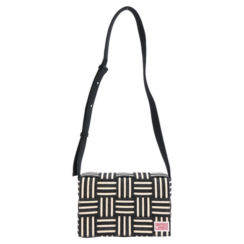 Bottega Veneta Medium Cassette Shoulder Bag in Multicolor Cotton Denim